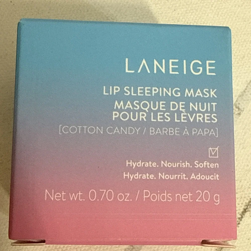 Discontinued Retired Rare Laneige Cotton Candy Lip Sleeping Mask New In Box